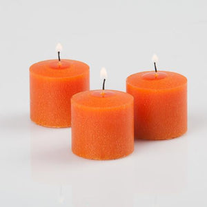 richland votive candles orange citrus fruit scented 10 hour set of 12