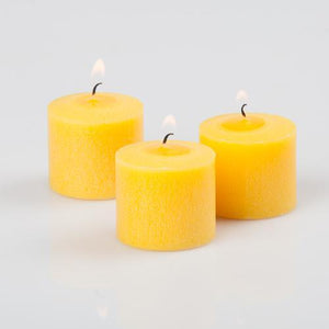 richland votive candles unscented yellow 10 hour set of 12