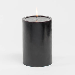 Richland Pillar Candles 4 x4", 4"x6" & 4"x9 Black Set of 3