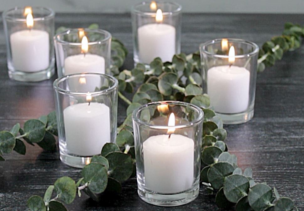 Richland Votive Candles Unscented White 10 Hour Set of 12